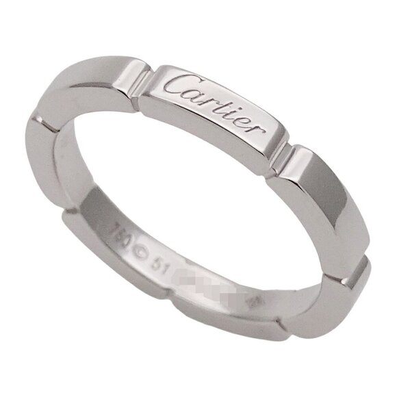 CARTIER White Gold Maillon Panthere Ring #51 - Picture 5 of 8